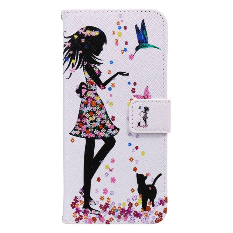 Housse iPhone 14 Plus Femme et Chat