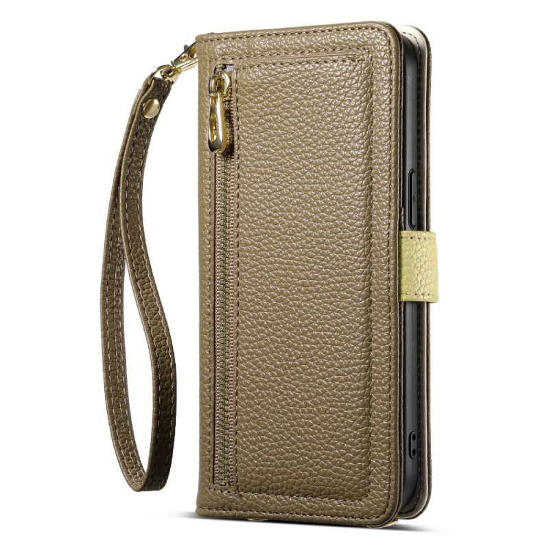 IPhone 14 Pro case with zip pocket and mirror