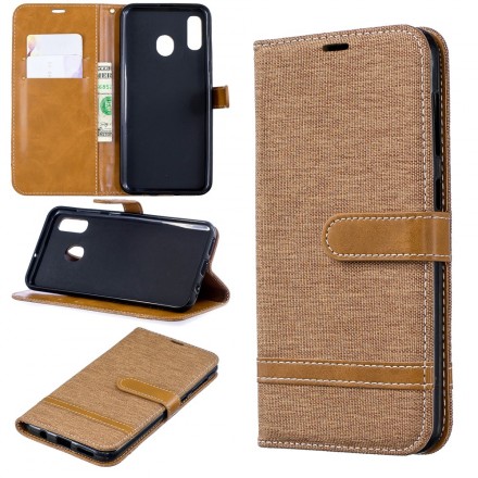 Cover Samsung Galaxy A30 Tissu Et Effet Cuir