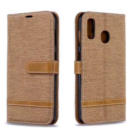 Cover Samsung Galaxy A30 Tissu Et Effet Cuir