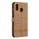 Cover Samsung Galaxy A30 Tissu Et Effet Cuir