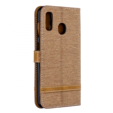 Cover Samsung Galaxy A30 Tissu Et Effet Cuir