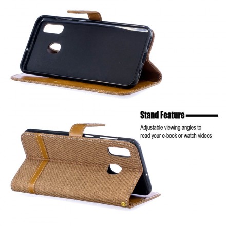 Cover Samsung Galaxy A30 Tissu Et Effet Cuir