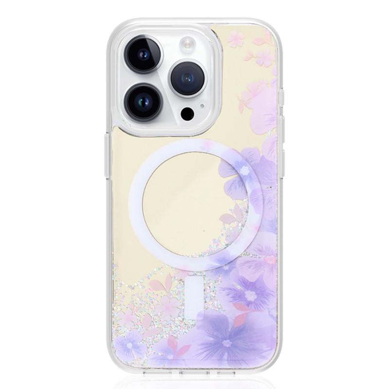 iPhone 14 Pro MagSafe Case Floral Pattern and Mirror Surface