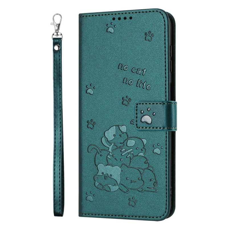 Sony Xperia 10 VII Case Cats with Strap