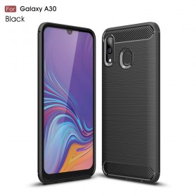 Samsung Galaxy A30 Brushed Carbon Fiber Case
