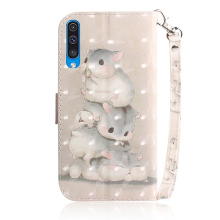 Case Samsung Galaxy A50 Hamsters with Strap