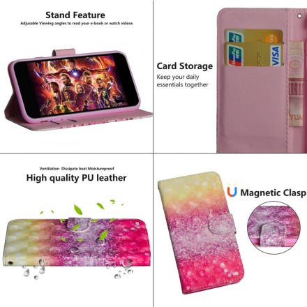 Sony Xperia L3 Gradient Glitter Case Magentas