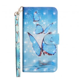 Cover Samsung Galaxy A50 Papillons Bleus Flounces