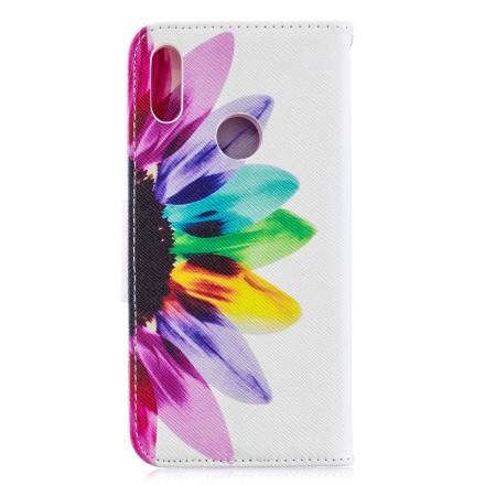 Cover Huawei Y6 2019 Fleur Aquarelle