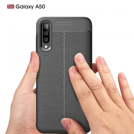 Samsung Galaxy A50 Leather Case Lychee Effect Double Line