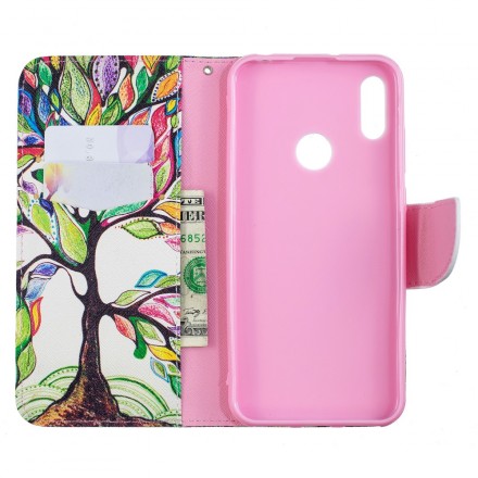 Case Huawei Y6 2019 Colorful Tree