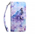 Cover Huawei Y6 2019 Loup Aquarelle