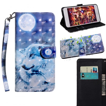 Case Huawei Y6 2019 Wolf with Moonlight