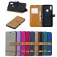 Case Huawei Y6 2019 Fabric and Leather Effect with Strap