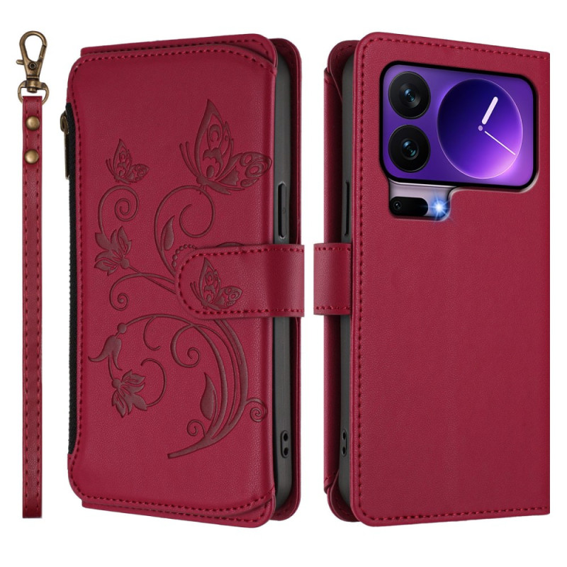 Case Xiaomi 17 Pro Wallet Floral