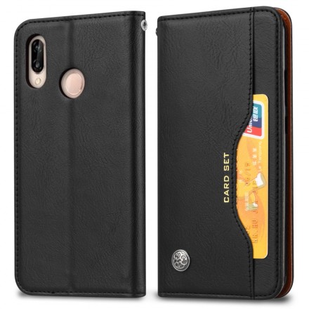 Flip Cover Huawei Y6 2019 Simulated Leather Card Holder