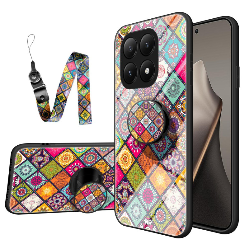 Xiaomi 15T Case Support and Lanyard Patchwork Design