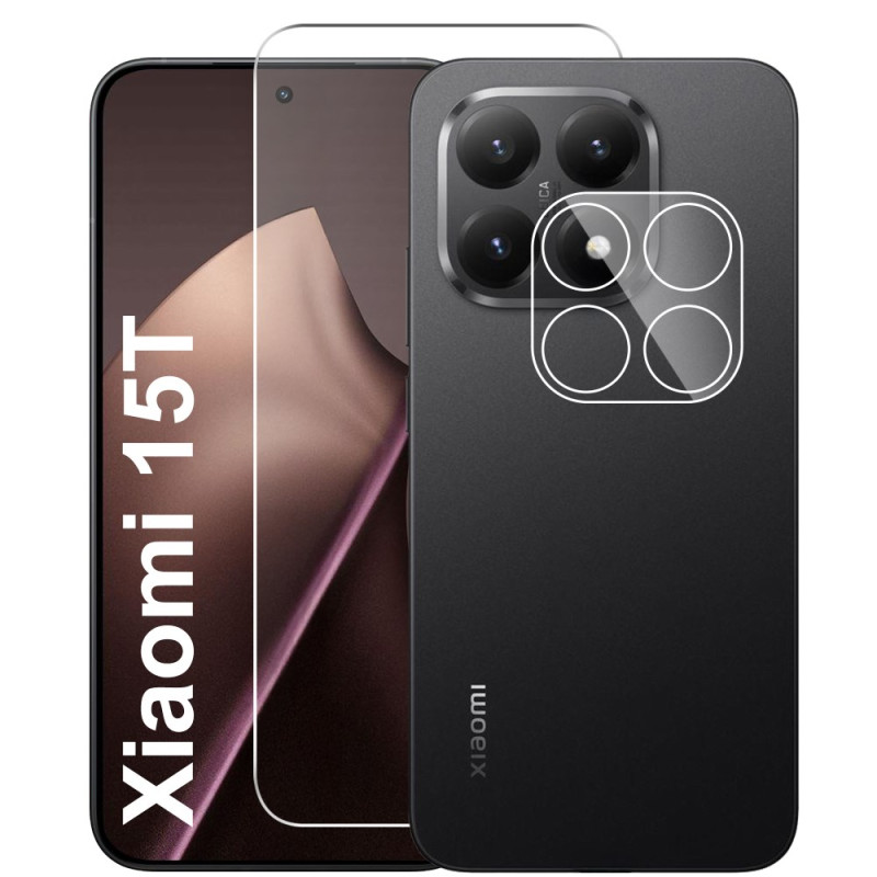 Xiaomi 15T Tempered Glass Screen Protector with Protective Lens
