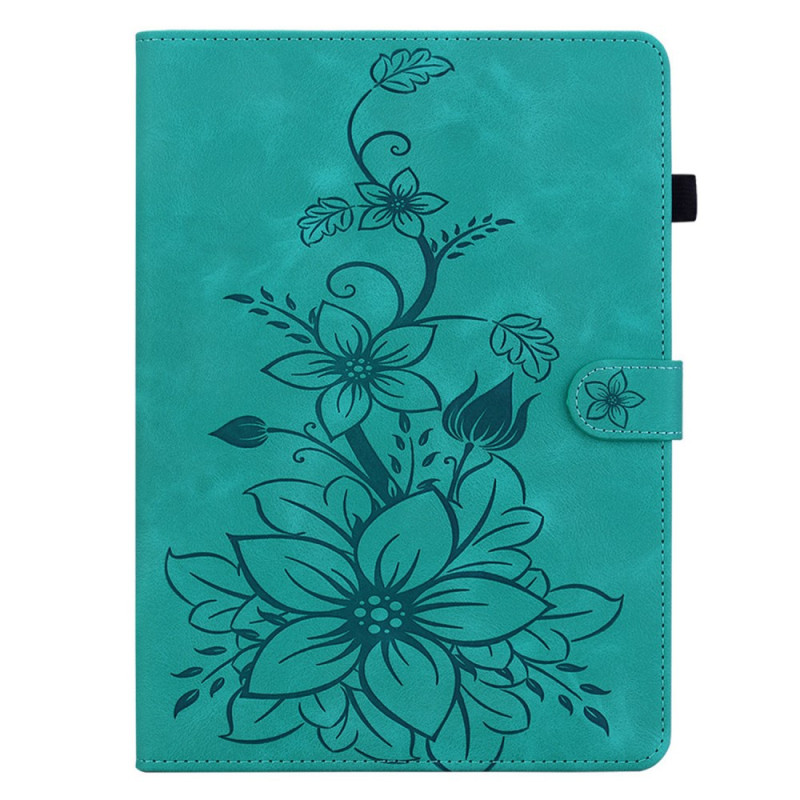 Samsung Galaxy Tab S11 Case Floral Suede Effect