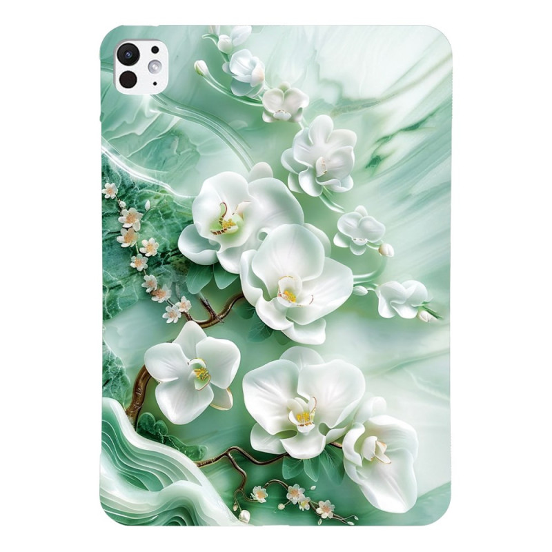 iPad Pro Case 11 (2025) / 11 (2024) Jade Flowers