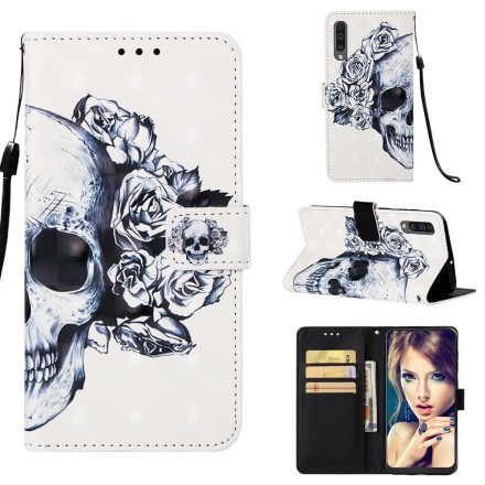 Samsung Galaxy A50 Flowered Skull Case Samsung Galaxy A50 Flowered Skull Case