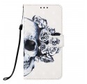 Samsung Galaxy A50 Flowered Skull Case