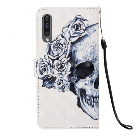 Samsung Galaxy A50 Flowered Skull Case Samsung Galaxy A50 Flowered Skull Case