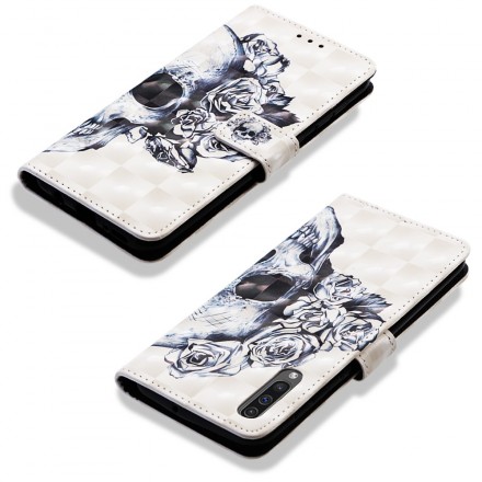 Samsung Galaxy A50 Flowered Skull Case Samsung Galaxy A50 Flowered Skull Case