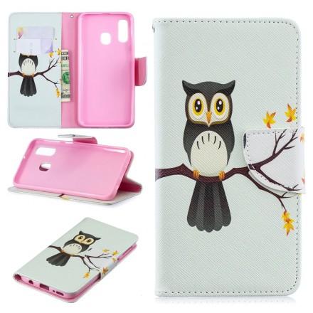 Samsung Galaxy A40 Case Owl Perched On The Branch