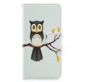 Case Samsung Galaxy A40 Owl Perched On The Branch