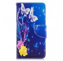 Case Samsung Galaxy A40 Colorful Butterflies in the Night