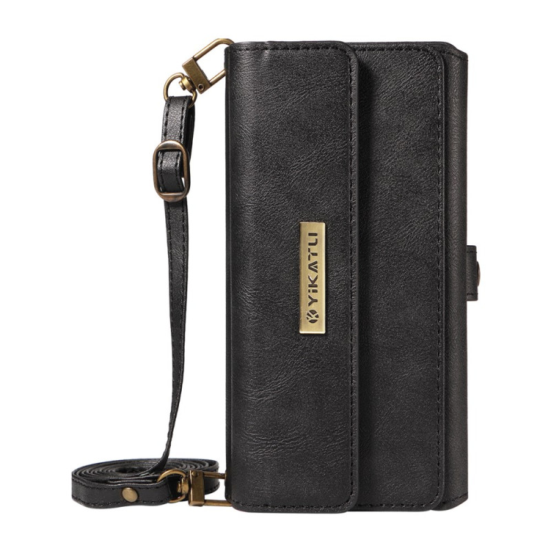 Samsung Galaxy S26 Ultra Case Vintage Wallet with Shoulder Strap