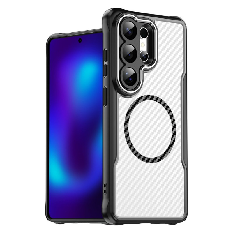 Samsung Galaxy S26 Ultra Case MagSafe Hybrid Protection Carbon Fibre Texture