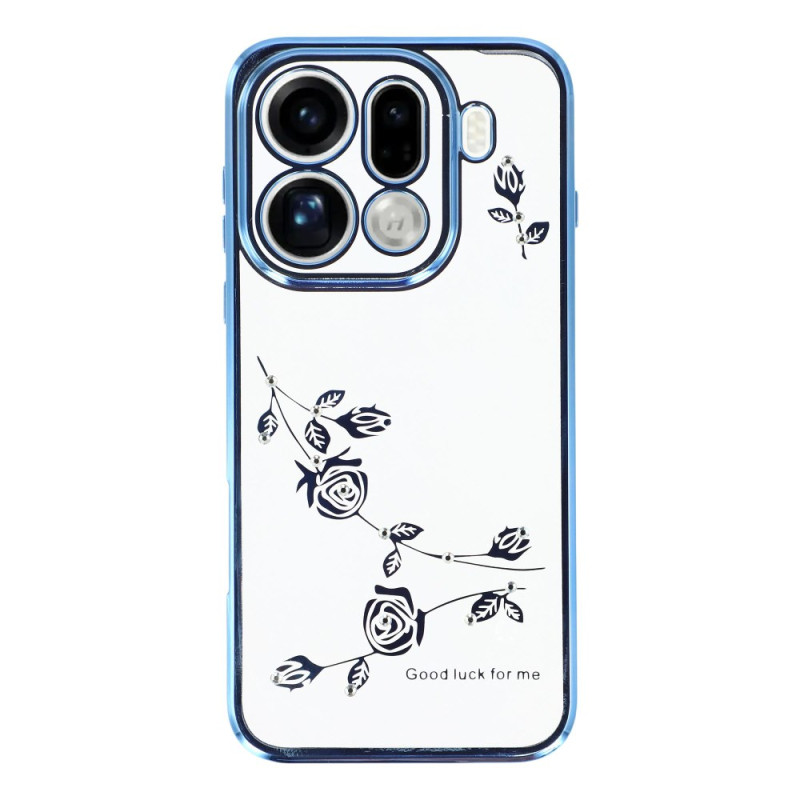 Oppo Find X9 Pro 5G Case Flowers and Rhinestones KADEM