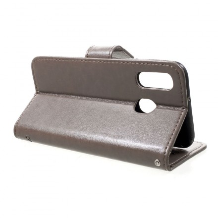 Case Samsung Galaxy A40 Butterflies and Flowers with Strap