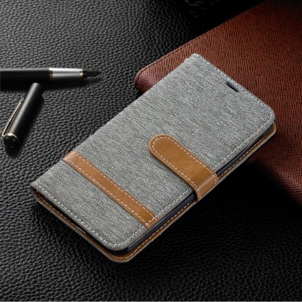 Samsung Galaxy A40 Fabric and Leather Effect Case with Strap Samsung Galaxy A40 Fabric and Leather Effect Case with Strap