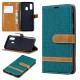Samsung Galaxy A40 Fabric and Leather Effect Case with Strap