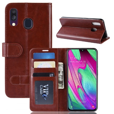 Cover Samsung Galaxy A40 Simili Cuir Ultra