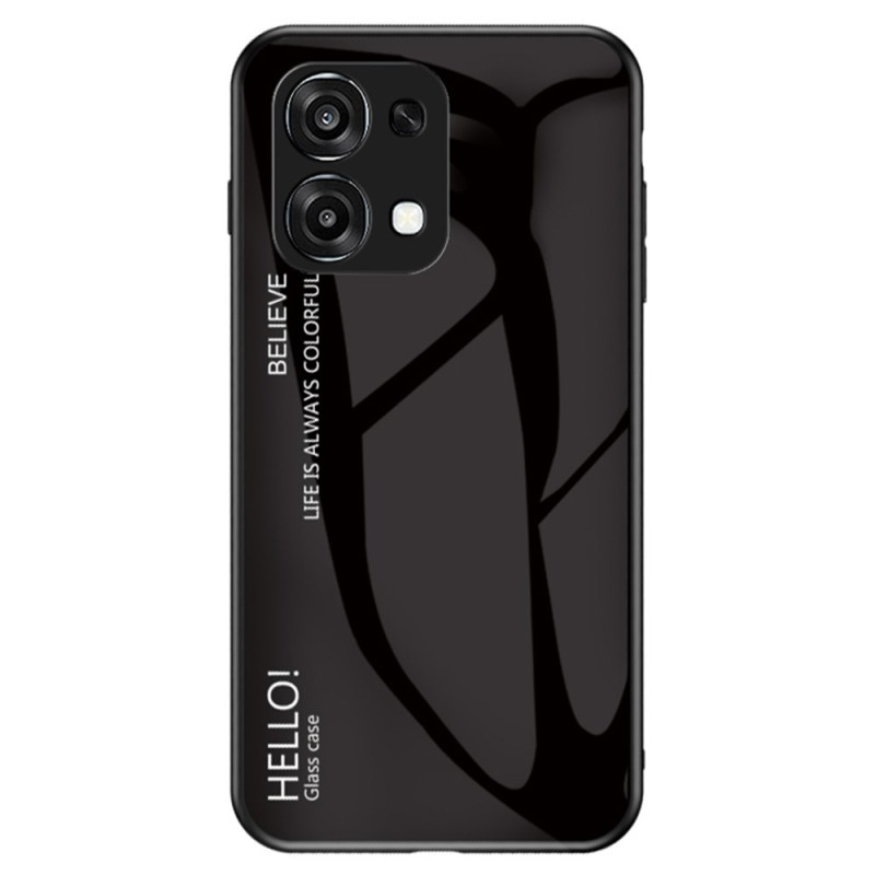 Oppo A6 5G Tempered Glass Case Hello