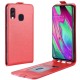 Samsung Galaxy A40 Foldable Leather Effect Case