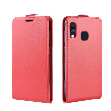 Samsung Galaxy A40 Foldable Leather Effect Case