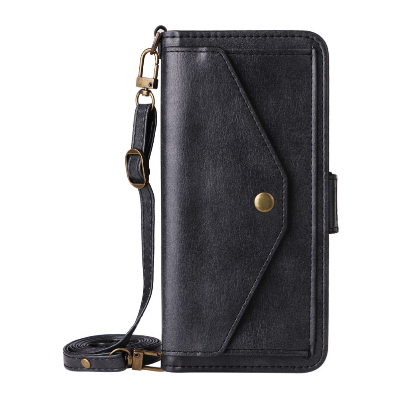 Case Oppo A5X Vintage Wallet with Shoulder Strap