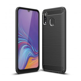 Samsung Galaxy A40 Brushed Carbon Fiber Case