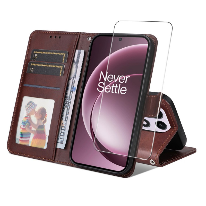 OnePlus
 15 Leatherette Case with Screen Protector