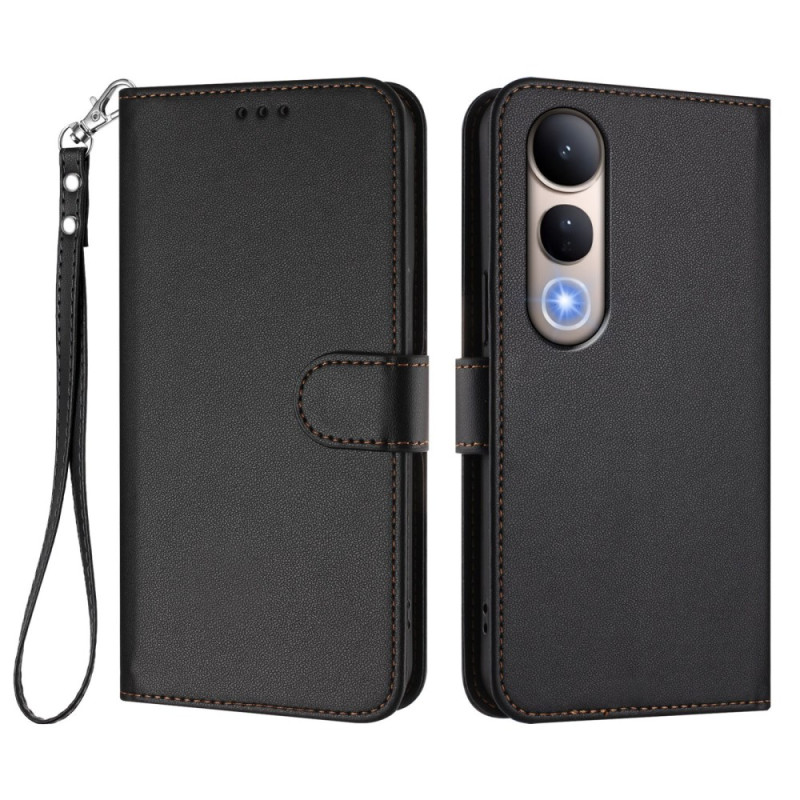 Vivo V50 Lite Faux Leather Strap Case