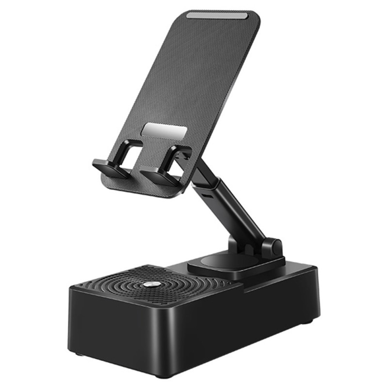Support Pliable pour Téléphone avec Enceinte Bluetooth et Batterie de Secours
