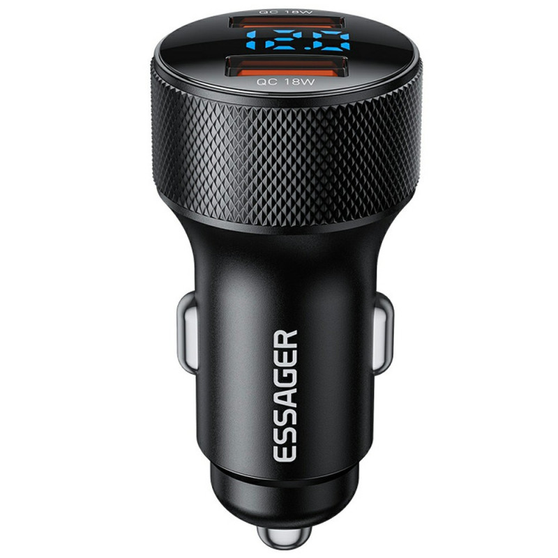 Quick Car Charger 36W PD/QC3.0 with Digital Display Tester