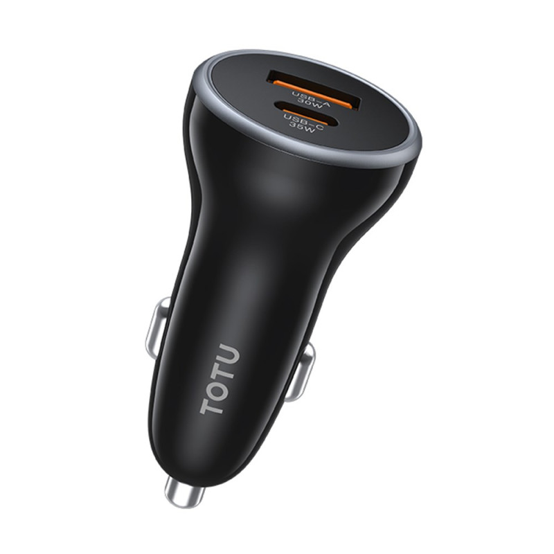 65W Dual Port USB-C/A Car Charger TOTU