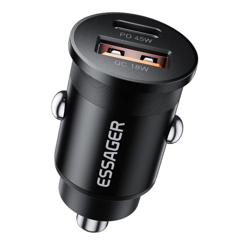 45W Dual Port USB-A/C Car Charger TRIAL